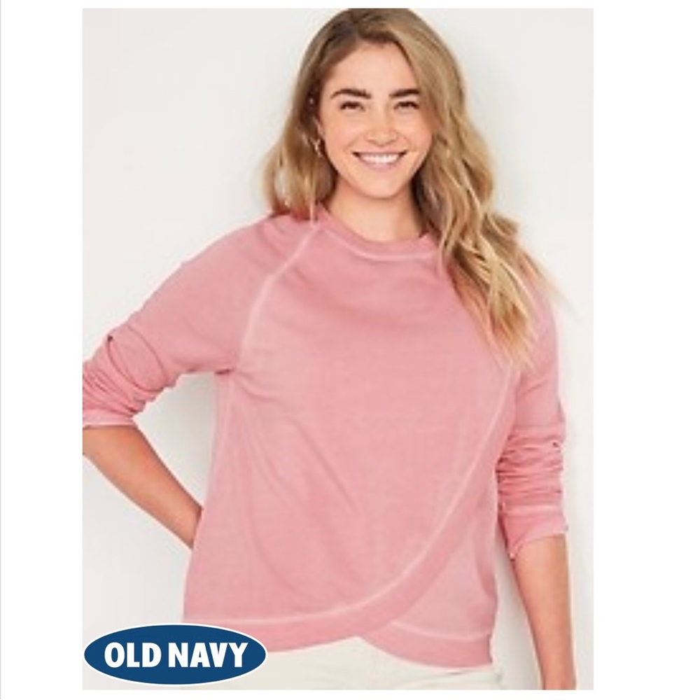Old Navy Maternity Crew Neck Nursing Sweatshirt